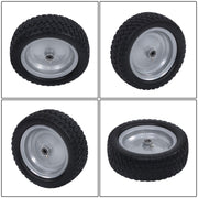 DURAFORCE 2-Pcs 13X5.00-6 Tire & Wheel Flat Free 3.4' Axle Hole For Lawn Mower Solid Tires