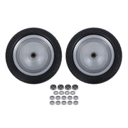 DURAFORCE 2-Pcs 13X5.00-6 Tire & Wheel Flat Free 3.4' Axle Hole For Lawn Mower Solid Tires