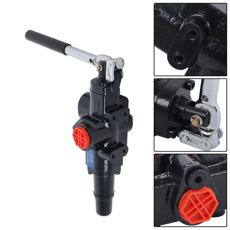 DURAFORCE 25GPM Hydraulic Log Splitter Valve NPT AB1/2” 3500PSI Adjustable Deten