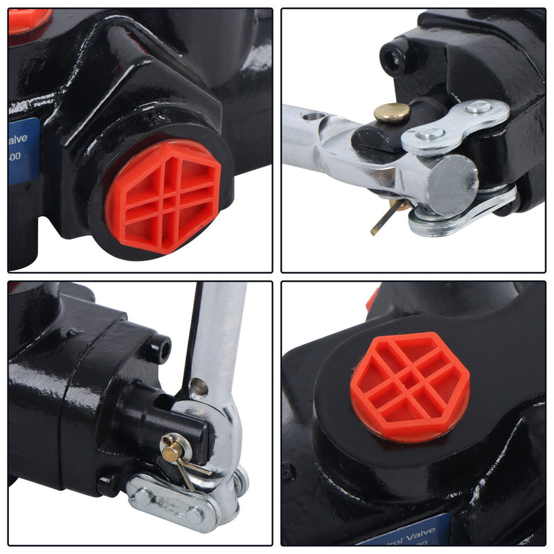 DURAFORCE 25GPM Hydraulic Log Splitter Valve NPT AB1/2” 3500PSI Adjustable Deten