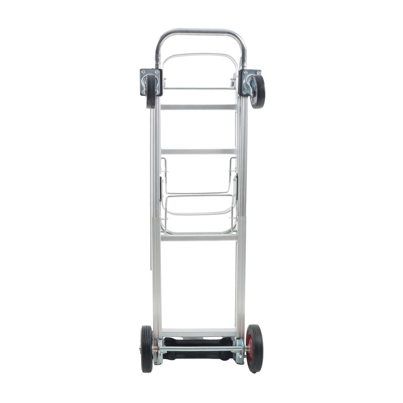 DURAFORCE 2 In 1 400Lbs Hand Truck Folding Dolly Cart Portable Trolley Heavy Duty Aluminum