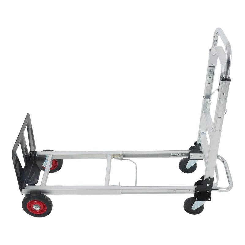 DURAFORCE 2 In 1 400Lbs Hand Truck Folding Dolly Cart Portable Trolley Heavy Duty Aluminum