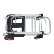 DURAFORCE 2 In 1 400Lbs Hand Truck Folding Dolly Cart Portable Trolley Heavy Duty Aluminum