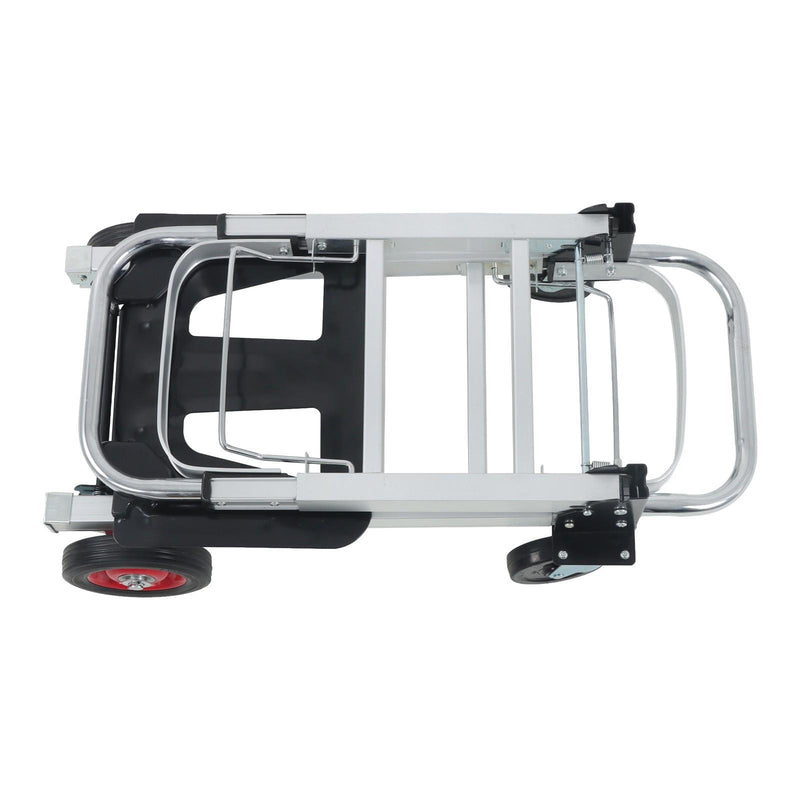 DURAFORCE 2 In 1 400Lbs Hand Truck Folding Dolly Cart Portable Trolley Heavy Duty Aluminum