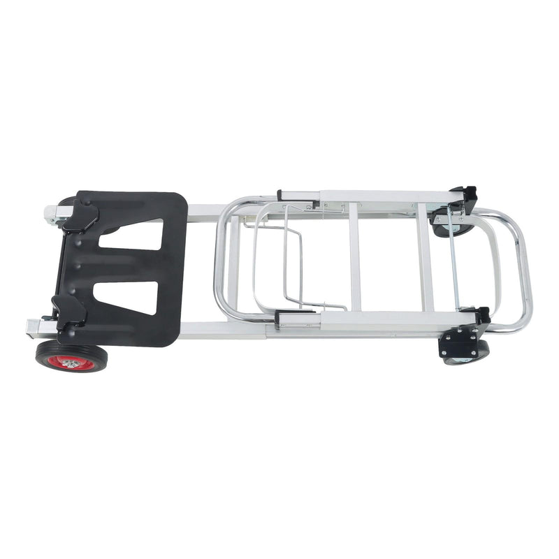 DURAFORCE 2 In 1 400Lbs Hand Truck Folding Dolly Cart Portable Trolley Heavy Duty Aluminum