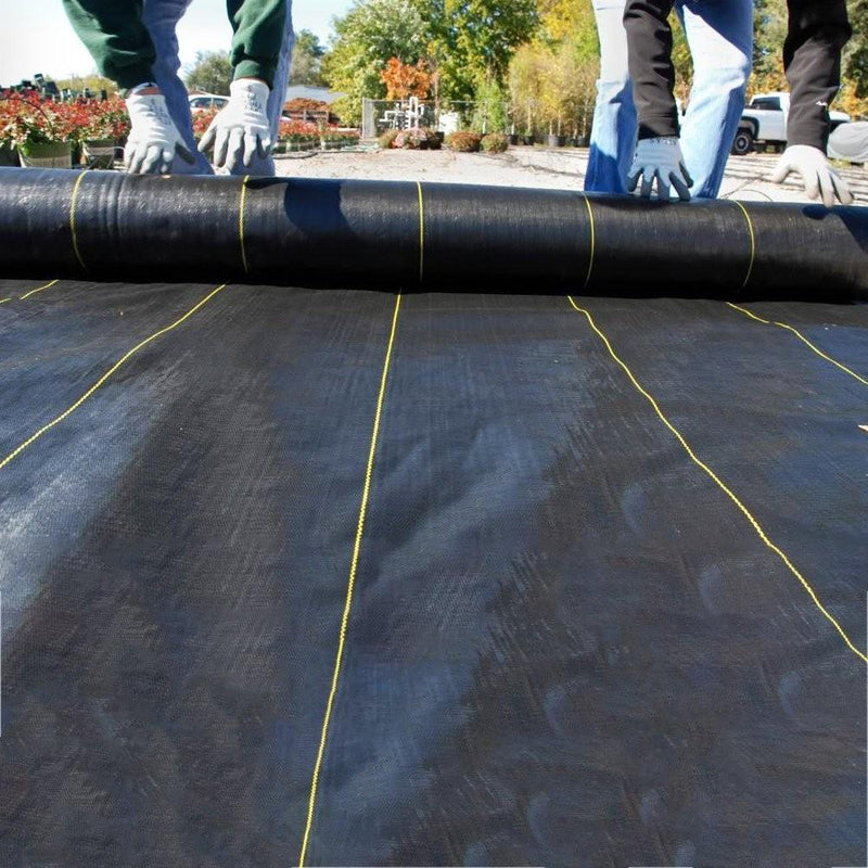 DURAFORCE Woven Ground Weed Cover 3.2 Ounce Landscape Weed Barrier Fabric 6FT × 300FT