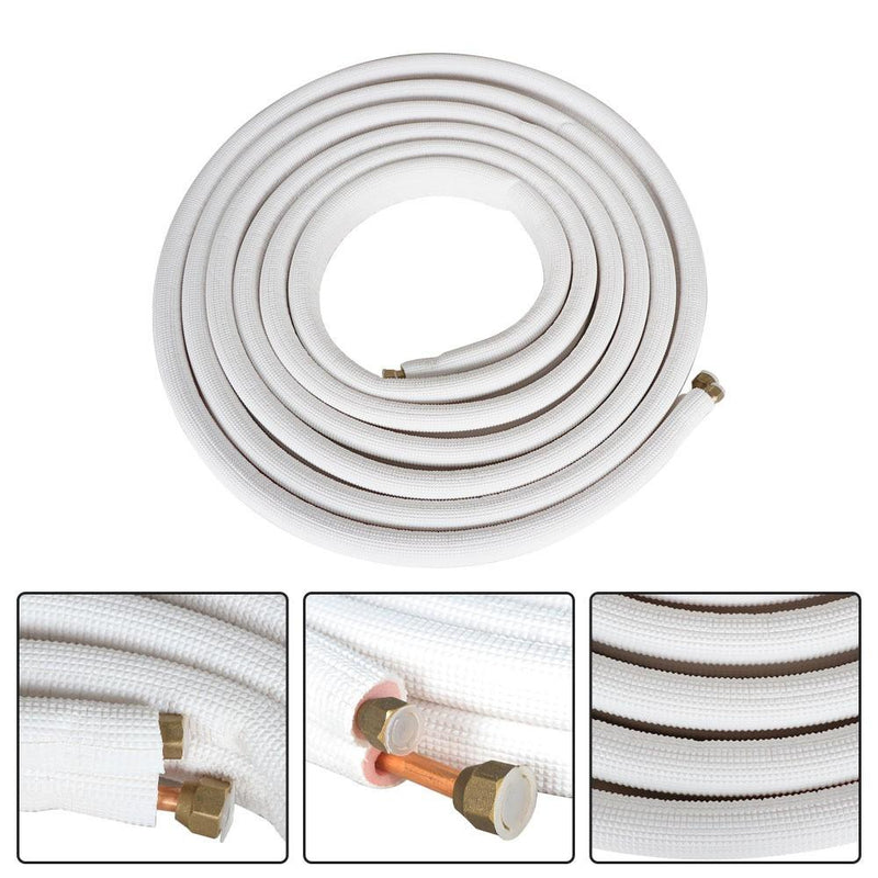 DURAFORCE White 1/4" - 3/8" Dia. 25 Feet Install Kit For Mini Split Heat Pump Systems
