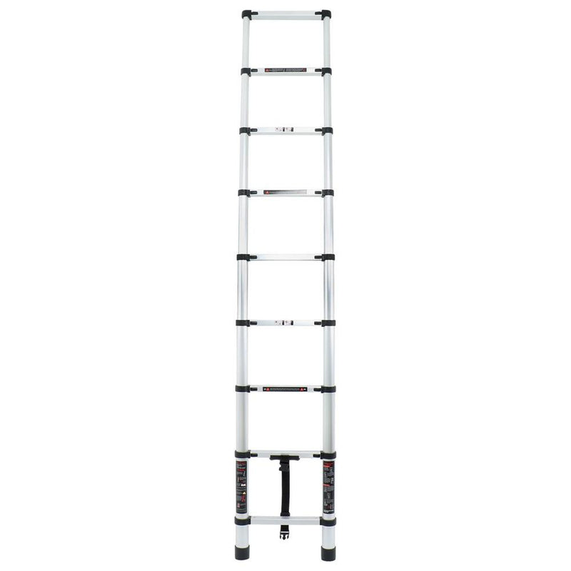 DURAFORCE 8.5ft 2.6M Aluminum Telescopic Ladder Heavy Duty Folding Extension Step Ladder