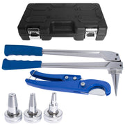 DURAFORCE Pex Expander Expansion Tool Kit with 1/2" 3/4" 1" Expansion Head Hard Housing