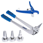 DURAFORCE Pex Expander Expansion Tool Kit with 1/2" 3/4" 1" Expansion Head Hard Housing
