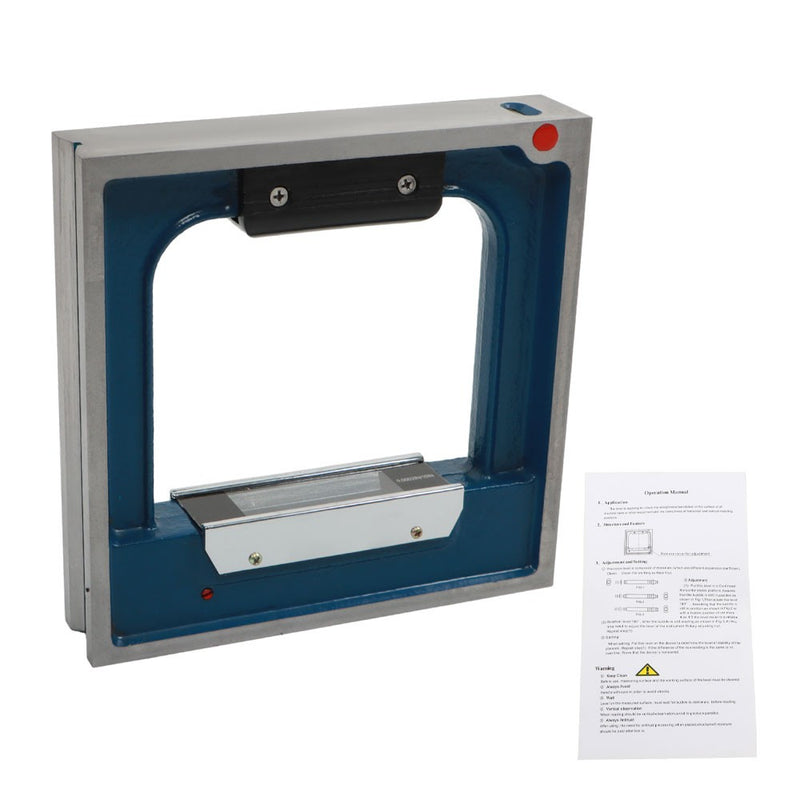 DURAFORCE 8" X 1-9/16" X 8" Precision Frame Spirit Levels Sensitivity 0.0002" Spirit Level