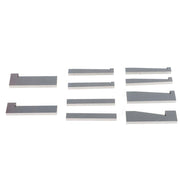 DURAFORCE 17 pcs Hardened Steel Precision Angle Block 1/4 to 45 Degree Set Accuracy .0003"