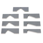 DURAFORCE 17 pcs Hardened Steel Precision Angle Block 1/4 to 45 Degree Set Accuracy .0003"