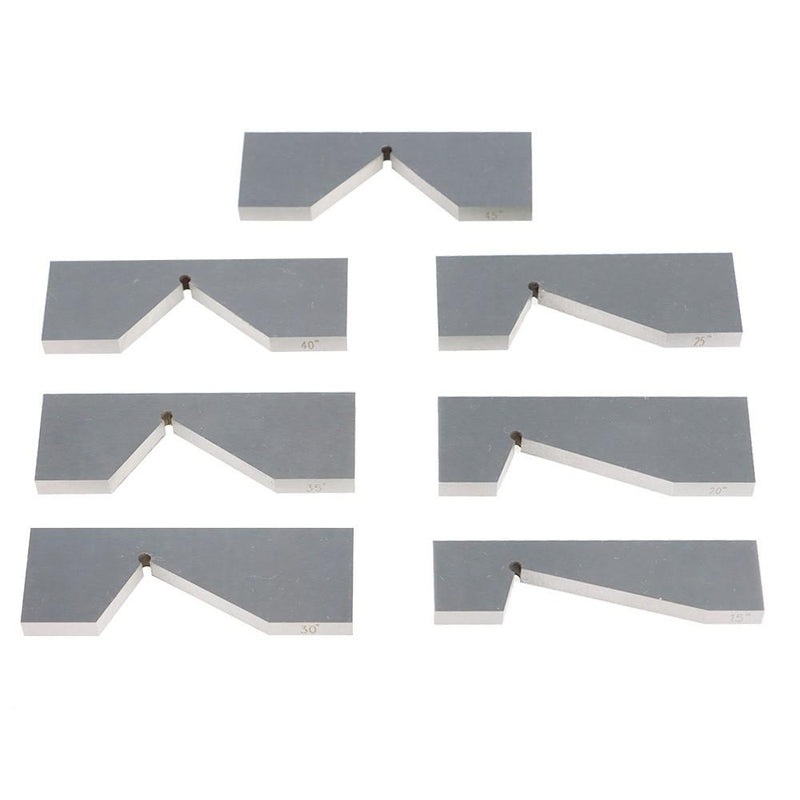 DURAFORCE 17 pcs Hardened Steel Precision Angle Block 1/4 to 45 Degree Set Accuracy .0003"