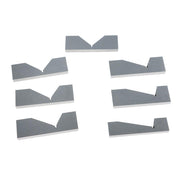 DURAFORCE 17 pcs Hardened Steel Precision Angle Block 1/4 to 45 Degree Set Accuracy .0003"