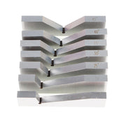 DURAFORCE 17 pcs Hardened Steel Precision Angle Block 1/4 to 45 Degree Set Accuracy .0003"