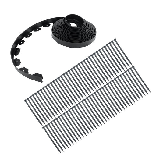 DURAFORCE 60FT 2" Garden Landscape Edging No Dig Lawn Edging Border With 72 8-In Spikes