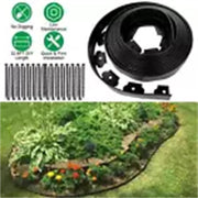 DURAFORCE 60FT 2" Garden Landscape Edging No Dig Lawn Edging Border With 72 8-In Spikes