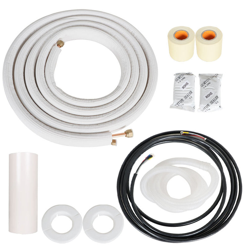 DURAFORCE 1/4 Inch - 3/8 Inch Dia Install Install Kit Mini Split Heat Pump Systems 16 Feet
