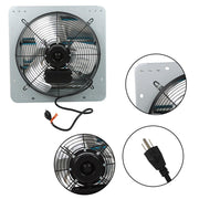 DURAFORCE Aluminum High Speed 14 Inch Shutter Exhaust Fan Wall Mounted Greenhouse Garage