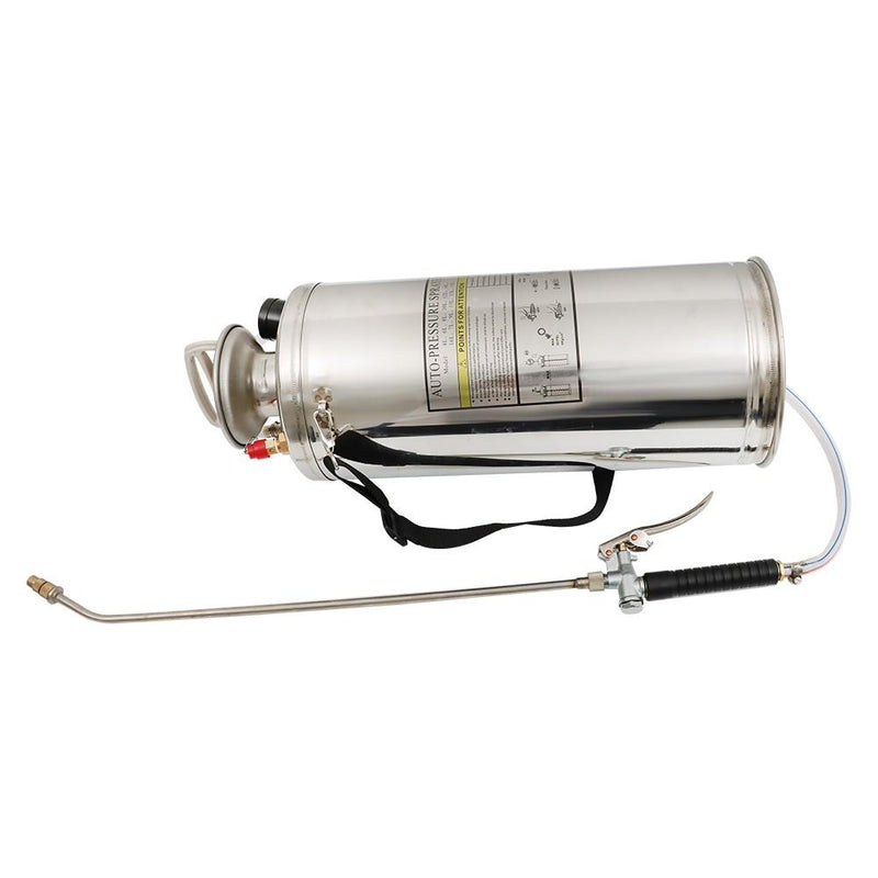 DURAFORCE 2 Gallon Pump Sprayer For Lawn Garden W/ Reinforced Hose Stainless Steel Sprayer