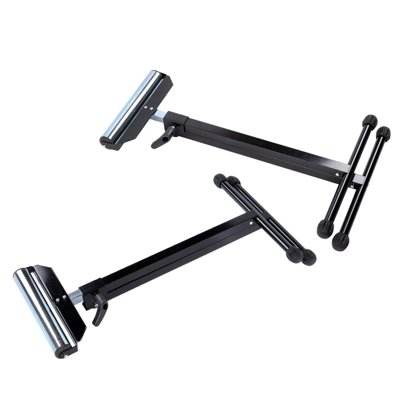 DURAFORCE Folding Roller Stand Adjustable 26-3/4" - 42-1/5" Heavy Duty Roller Stand 2 Pack