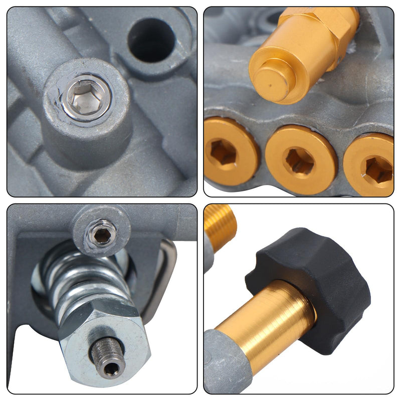 DURAFORCE Sliver Pressure Washer Pump Manifold Kit 7108366 With Mounting Bolt Washer Pump