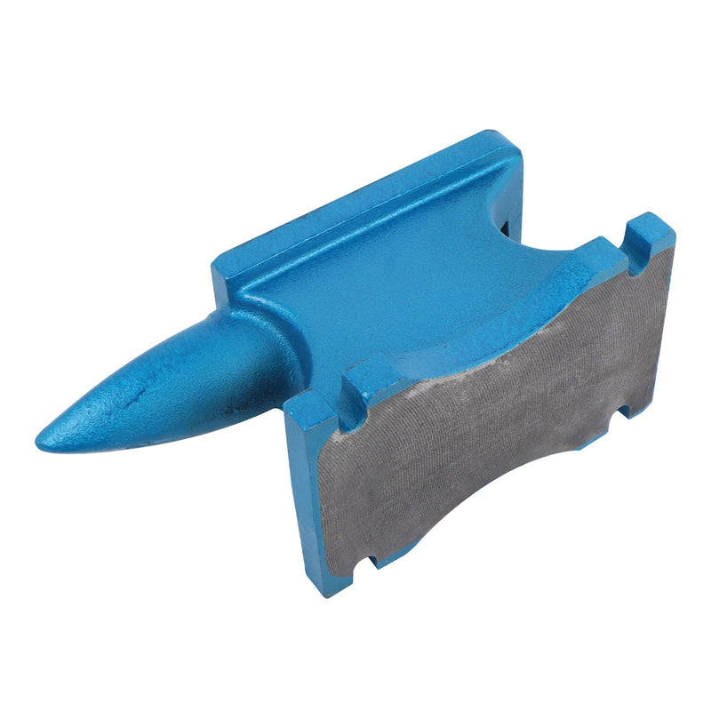 DURAFORCE 44LB Round Horn Cast Iron Anvil for Blacksmith Hard Hole Forge Use