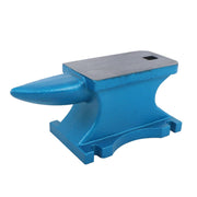 DURAFORCE 44LB Round Horn Cast Iron Anvil for Blacksmith Hard Hole Forge Use