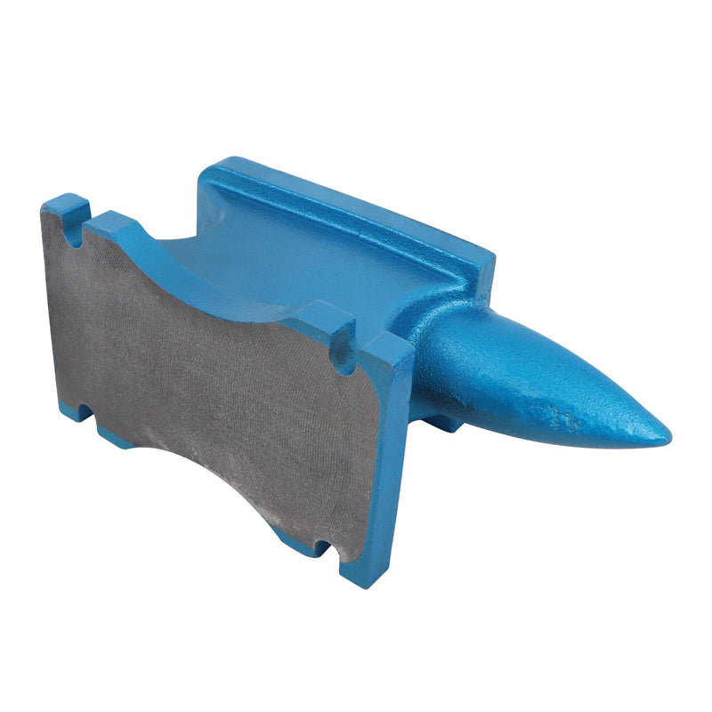 DURAFORCE 44LB Round Horn Cast Iron Anvil for Blacksmith Hard Hole Forge Use