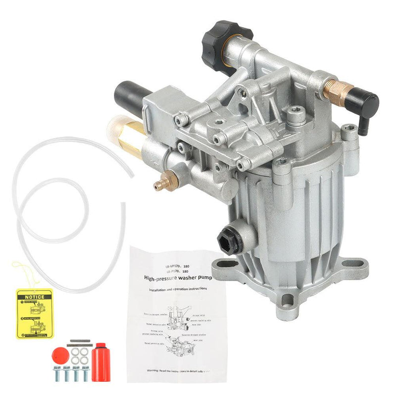 DURAFORCE 3000 PSI Universal Pressure Washer Pump 3/4 Horiz Shaft MAX 2.5 GPM Oil Sealed
