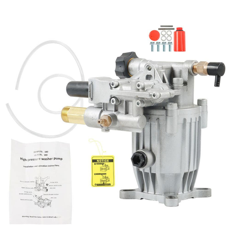 DURAFORCE 3000 PSI Universal Pressure Washer Pump 3/4 Horiz Shaft MAX 2.5 GPM Oil Sealed