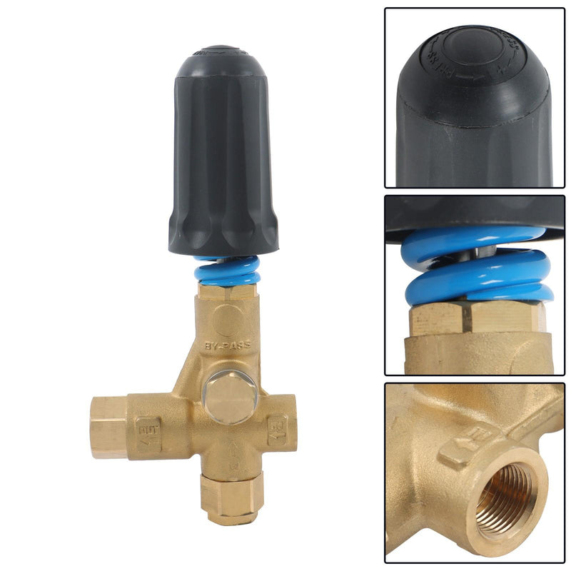 DURAFORCE Trapped Pressure Unloader Valve 4500 PSI For 4HP PULSAR4HP 3/8" NPT 10.5 GPM