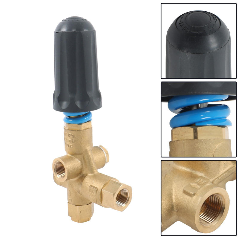 DURAFORCE Trapped Pressure Unloader Valve 4500 PSI For 4HP PULSAR4HP 3/8" NPT 10.5 GPM
