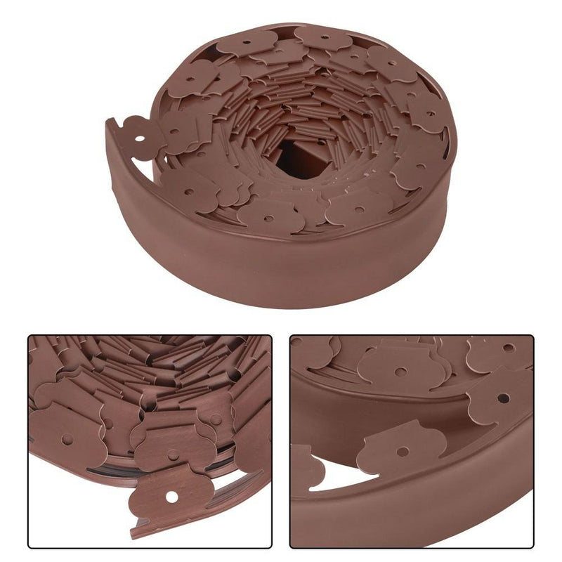 DURAFORCE 49FT 4" Garden Landscape Edging No Dig Lawn Edging Border With 75 8-In Spikes