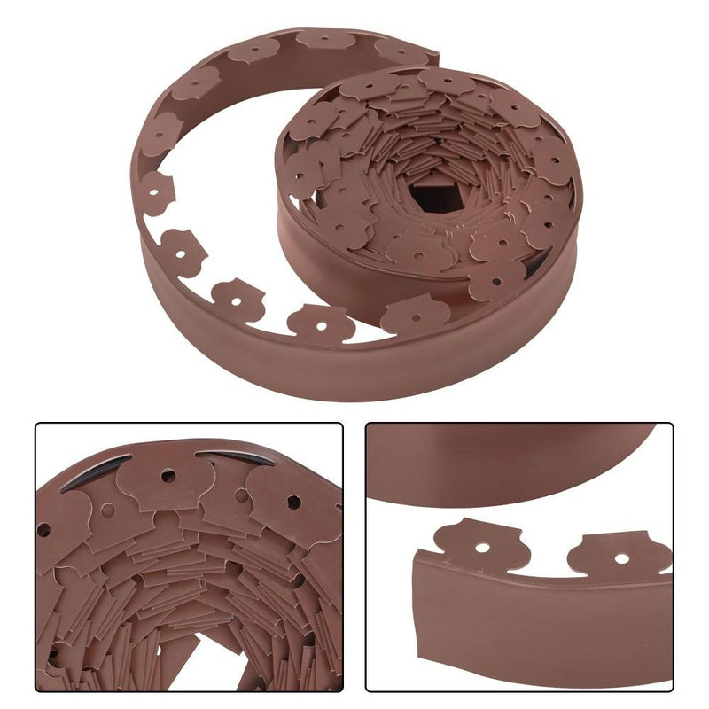 DURAFORCE 49FT 4" Garden Landscape Edging No Dig Lawn Edging Border With 75 8-In Spikes