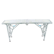 DURAFORCE 1.8m Versatile Folding Ladder Scaffolding Platform For Drywall Decorating