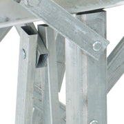 DURAFORCE 1.8m Versatile Folding Ladder Scaffolding Platform For Drywall Decorating