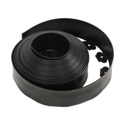 DURAFORCE 49FT 4" Black Garden Landscape Edging No Dig Lawn Edging Border W/75 8-In Spikes