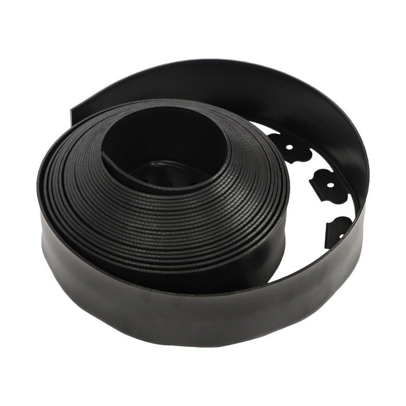 DURAFORCE 49FT 4" Black Garden Landscape Edging No Dig Lawn Edging Border W/75 8-In Spikes