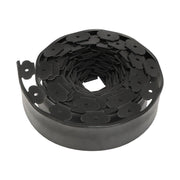 DURAFORCE 49FT 4" Black Garden Landscape Edging No Dig Lawn Edging Border W/75 8-In Spikes
