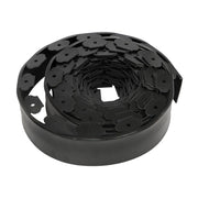 DURAFORCE 49FT 4" Black Garden Landscape Edging No Dig Lawn Edging Border W/75 8-In Spikes