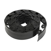 DURAFORCE 49FT 4" Black Garden Landscape Edging No Dig Lawn Edging Border W/75 8-In Spikes