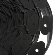 DURAFORCE 49FT 4" Black Garden Landscape Edging No Dig Lawn Edging Border W/75 8-In Spikes