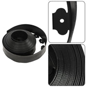 DURAFORCE 49FT 4" Black Garden Landscape Edging No Dig Lawn Edging Border W/75 8-In Spikes