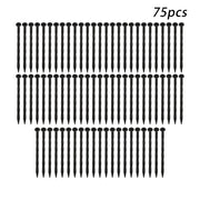 DURAFORCE 49FT 4" Black Garden Landscape Edging No Dig Lawn Edging Border W/75 8-In Spikes