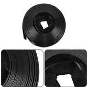 DURAFORCE 49FT 4" Black Garden Landscape Edging No Dig Lawn Edging Border W/75 8-In Spikes