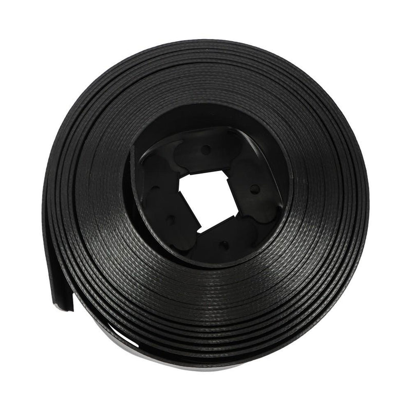 DURAFORCE 49FT 4" Black Garden Landscape Edging No Dig Lawn Edging Border W/75 8-In Spikes