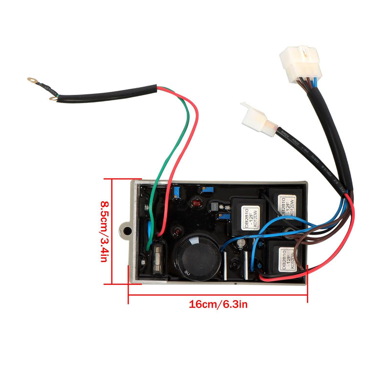 DURAFORCE Replacement 12-15 KW AVR KI-DAVR-150S3 3 Phase Generator Voltage Regulator