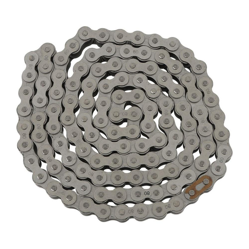 DURAFORCE High Quality 2 Pack #80 Stainless Steel Roller Chain 10 Feet W/ Connector Links
